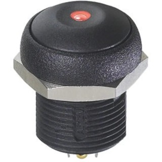 APEM IR Series Illuminated Push Button Switch Momentary Panel Mount SPST Red LED IP67 48V DC 250V AC IRR3S422LOS