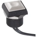 APEM IR Series Momentary Push Button Switch, SPST, Panel Mount, 14.8 mm Cutout, IP67, White Button IRC3F472