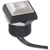 APEM IR Series Momentary Push Button Switch, SPST, Panel Mount, 14.8 mm Cutout, IP67, White Button IRC3F472