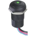 APEM IR Series Illuminated Momentary Push Button Switch Panel Mount 14.8 mm Cutout SPST Green LED IP67 48V dc IRR3F422LOG