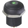 APEM IR Series Illuminated Momentary Push Button Switch, Panel Mount, SPST, Green LED, IP67, 14.8 mm Cutout, 48 IRR3S422LOG