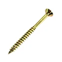 UNIFIX VORTEX Pozidriv Double Countersunk Steel Wood Screw Zinc Yellow Waxed 4.5 mm Thread 60 mm Length ZZV60251CE