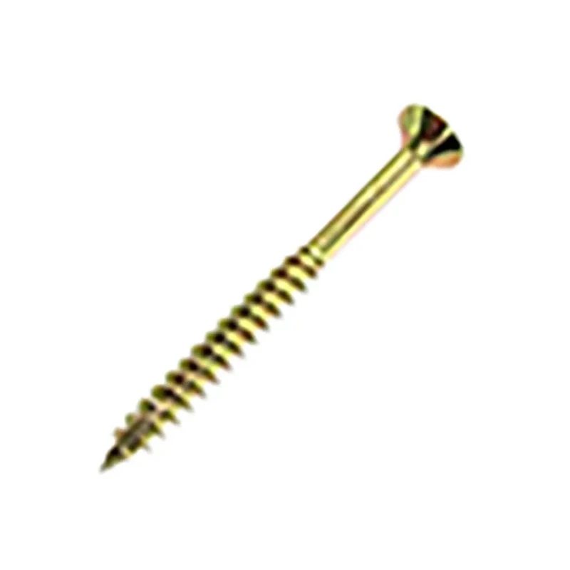UNIFIX VORTEX Pozidriv Double Countersunk Steel Wood Screw Zinc Yellow Waxed 4.5 mm Thread 60 mm Length ZZV60251CE