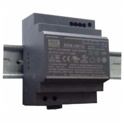 MEAN WELL Ultra Slim Switched Mode DIN Rail Power Supply 370 V dc, 264V ac AC/DC Input 15V dc, 6.13 A Output DC HDR-100-15