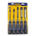Irwin 5 Piece Steel Bevel Edge Chisel Set 25 mm Blade Width TM444S5
