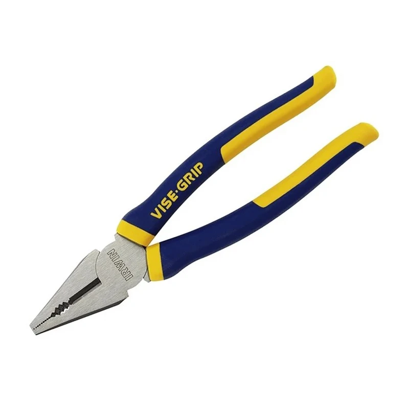 Irwin Chrome Nickel Steel Combination Plier Smooth Jaw 35mm, 200mm Overall Length, ESD Safe 10505876