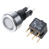 APEM Illuminated Push Button Switch, Latching, Panel Mount, 22 mm Cutout, DPDT, Red LED, IP65 A1PCA1X220J103