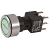 APEM Illuminated Push Button Switch, Latching, Panel Mount, 16 mm Cutout, DPDT, Green LED, IP65 A1PCA1X236K203