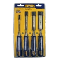Irwin 4 Piece Steel Bevel Edge Chisel Set TM444S4