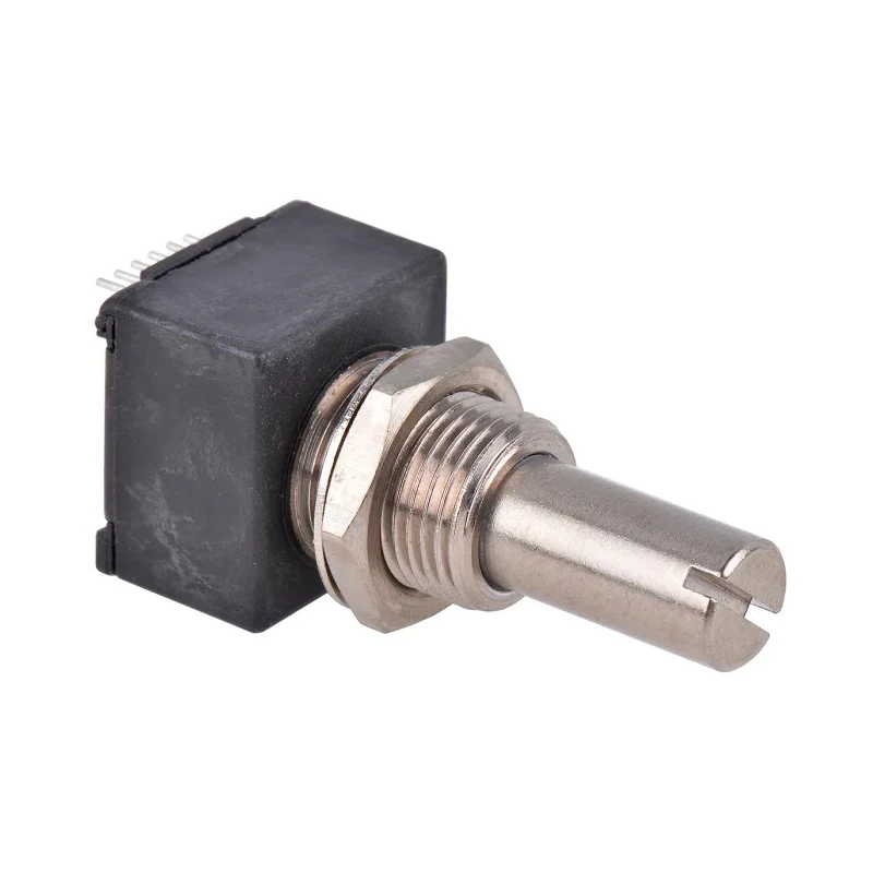 Bourns Optical Incremental Encoder 5V DC, 8 PPR, Quadrature Signal, Slotted Shaft 6.35 mm, Panel Mount EM14