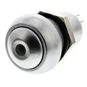 APEM IP Series Illuminated Push Button Switch, Latching, Panel Mount, 12.9 mm Cutout, SPST, Red LED, IP67, 24 IPR1SAD0LOS105