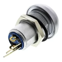 APEM IP Series Illuminated Push Button Switch, Latching, Panel Mount, 12.9 mm Cutout, SPST, Red LED, IP67, 24 IPR1SAD0LOS105