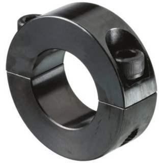 Huco Shaft Collar Two Piece Clamp Screw Steel Black Oxide Finish OD 48mm Width 15mm Model 046201028
