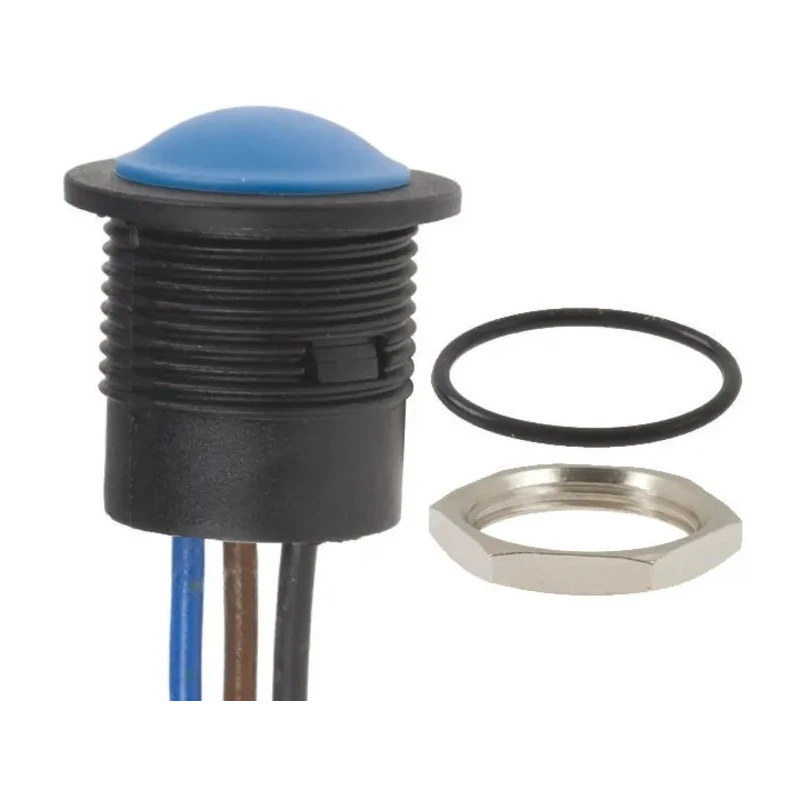 APEM IA Series Push Button Switch Momentary Panel Mount 16.2 mm Cutout SPDT IP67 24 V dc IAR5F1100