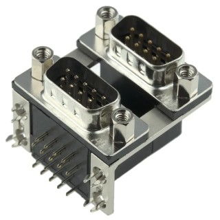 Amphenol Communications Solutions L17H Right Angle 2.77 mm Pitch Through Hole D-Sub Connector, with 4 to 40 UNC L17H2110131