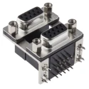 Amphenol Communications Solutions D-Sub Connector Right Angle Through Hole 250V 3A with 4 to 40 UNC Screw L17H2220131
