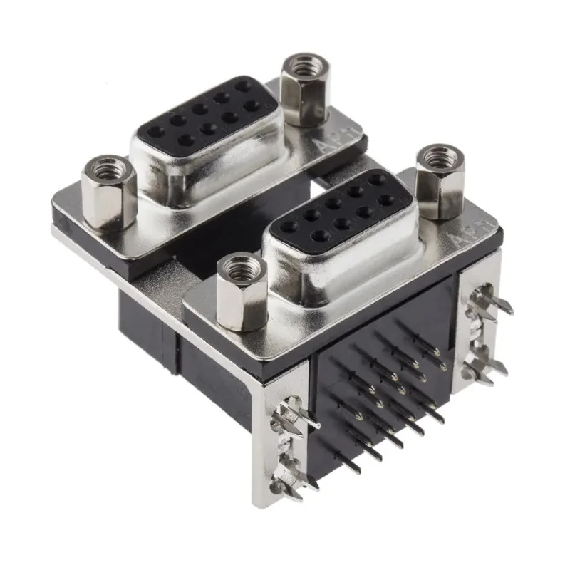 Amphenol Communications Solutions D-Sub Connector Right Angle Through Hole 250V 3A with 4 to 40 UNC Screw L17H2220131