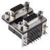 Amphenol Communications Solutions D-Sub Connector Right Angle Through Hole 250V 3A with 4 to 40 UNC Screw L17H2220131