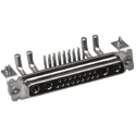 Amphenol Communications Solutions 5 Way Right Angle Front D-Sub Connector with 4 to 40 UNC Screw Lock L77TW