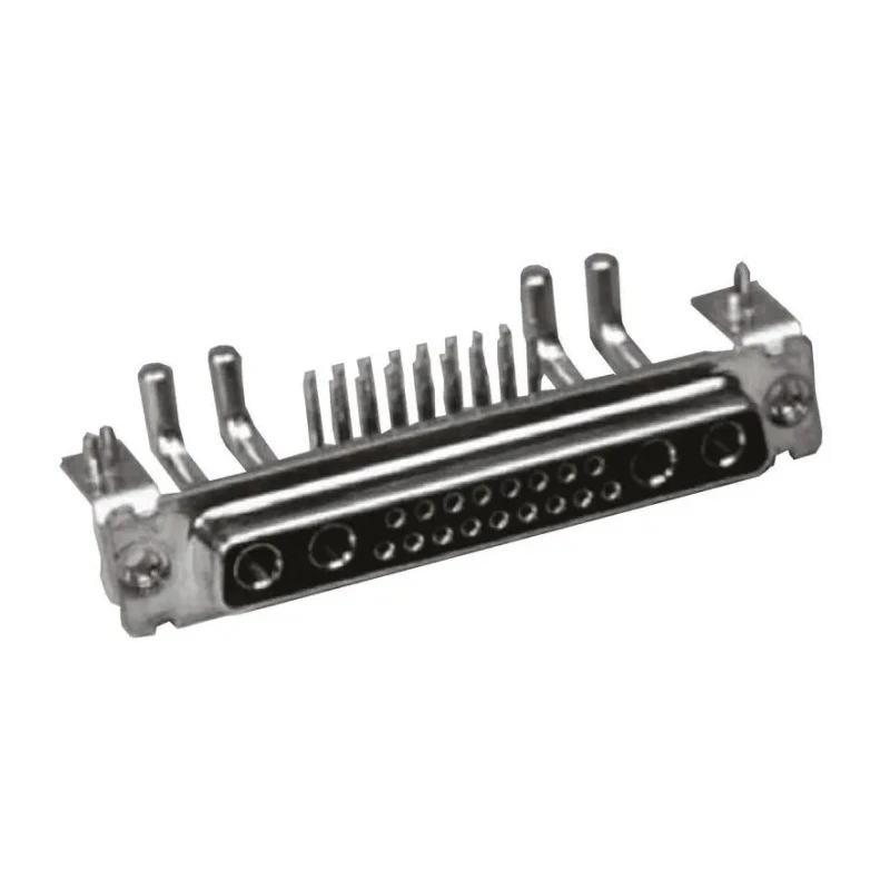 Amphenol Communications Solutions 5 Way Right Angle Front D-Sub Connector with 4 to 40 UNC Screw Lock L77TW