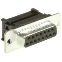Amphenol Communications Solutions DFR 15 Way Right Angle 2.74 mm Pitch Cable D-Sub Connector Female L17DAFRA15S
