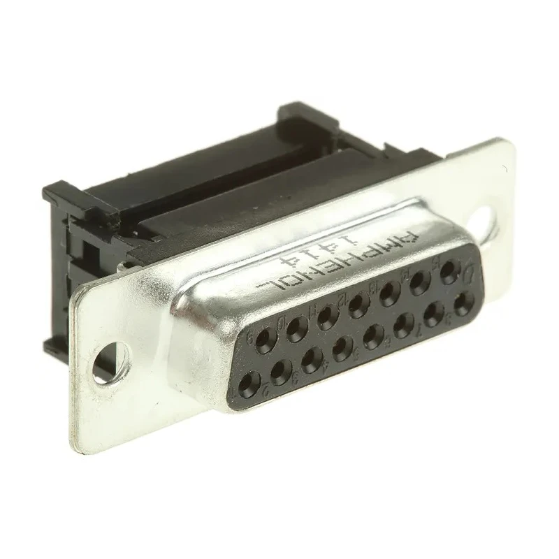 Amphenol Communications Solutions DFR 15 Way Right Angle 2.74 mm Pitch Cable D-Sub Connector Female L17DAFRA15S