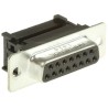 Amphenol Communications Solutions DFR 15 Way Right Angle 2.74 mm Pitch Cable D-Sub Connector Female L17DAFRA15S