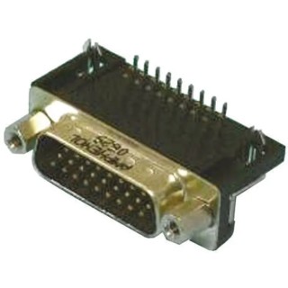 Amphenol Communications Solutions High Density 15 Way Right Angle Through Hole D-Sub Connector 250V 3A L717HD