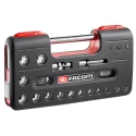 Facom 21-Piece 1/2 in Drive 12 Point Socket Set Chrome Vanadium Steel Bright Chrome Finish S.360DBOX112