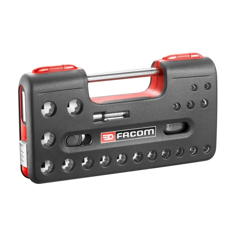 Facom 22-Piece 1/2 inch Drive 12 Point Socket Set Chrome Vanadium Steel S.360DBOX412
