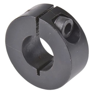 Huco Shaft Collar One Piece Clamp Screw Steel Black Oxide Finish Bore 16mm OD 34mm Width 13mm 046101016