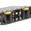 Interroll Heavy Duty Roller Track 50 mm Diameter, 51.3 mm Width, 962 mm Length BU50(9WHEELS)