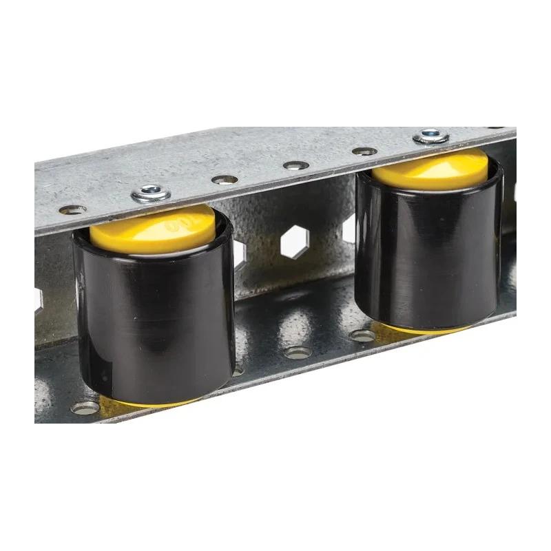 Interroll Heavy Duty Roller Track 50 mm Diameter, 51.3 mm Width, 962 mm Length BU50(9WHEELS)