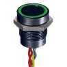 APEM Illuminated Piezo Switch Momentary SPST Green LED IP68 Through Hole 16 mm Panel Cutout 200mA 24V AC/DC