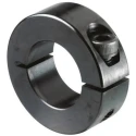 Huco Shaft Collar One Piece Clamp Screw Steel, Bore 35mm, Outside Diameter 57mm, Width 15mm, Black Oxide Finish 046101035