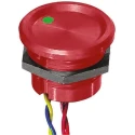 APEM Illuminated Momentary Piezo Switch, SPST, IP68 Wire, 200mA, 75°C Max, -40°C Min 