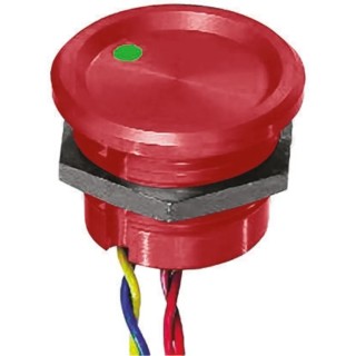 APEM Illuminated Momentary Piezo Switch, SPST, IP68 Wire, 200mA, 75°C Max, -40°C Min 