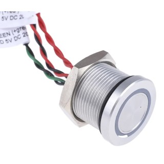 APEM Illuminated Momentary Piezo Switch, SPST, IP68 Flying Lead, 200mA, -40 to 75 °C 