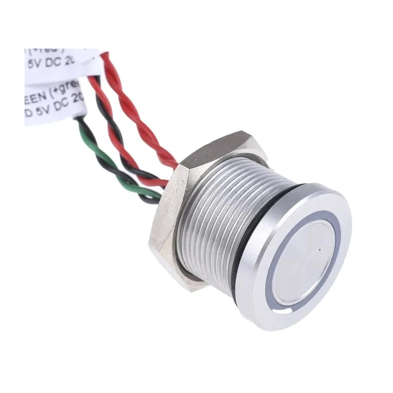 APEM Illuminated Momentary Piezo Switch, SPST, IP68 Flying Lead, 200mA, -40 to 75 °C 