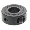 Huco Shaft Collar, Two Piece, Clamp Screw, OD 34 mm, Width 13 mm, Steel 046201016
