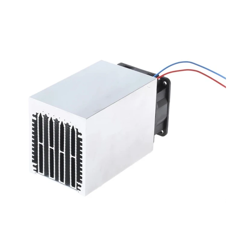 Fischer Elektronik Universal Rectangular Aluminium Heatsink with Axial Fan 0.2K/W 74 mm x 100 mm x 62 mm LA 6 100 24 V