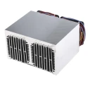Fischer Elektronik Universal Rectangular Aluminium Heatsink with Fan 74 mm Height 100 mm Length 125 mm Width LA 7 100 24 V