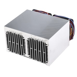 Fischer Elektronik Universal Rectangular Aluminium Heatsink with Fan 74 mm Height 100 mm Length 125 mm Width LA 7 100 24 V