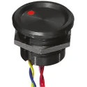 APEM Illuminated Piezo Switch, Momentary SPST Contact, IP68 Wire, 200mA Current, Operating -40°C to 75°C 