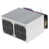 Fischer Elektronik Heatsink Universal Rectangular Aluminium with Fan 74mm Height 100mm Length 125mm Width LA 7 100 12 V