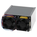 Fischer Elektronik Heatsink Universal Rectangular Aluminium with Fan 74mm Height 100mm Length 125mm Width LA 7 100 12 V