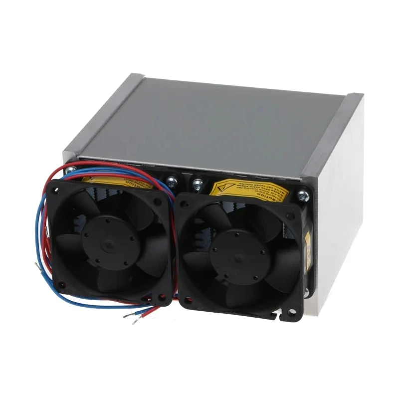 Fischer Elektronik Heatsink Universal Rectangular Aluminium with Fan 74mm Height 100mm Length 125mm Width LA 7 100 12 V