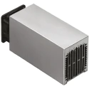 Fischer Elektronik Universal Rectangular Aluminium Heatsink with Axial Fan, Black Anodised Finish, 0.2K/W LA 6 100 12V