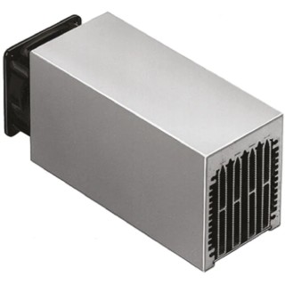 Fischer Elektronik Universal Rectangular Aluminium Heatsink with Axial Fan, Black Anodised Finish, 0.2K/W LA 6 100 12V