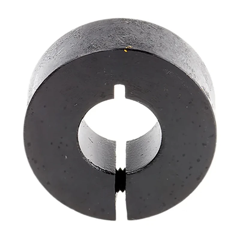 Huco Shaft Collar, One Piece Clamp Screw Fastening, Steel, Black Oxide Finish, Bore 12mm, Outside Diameter 28mm 046101012